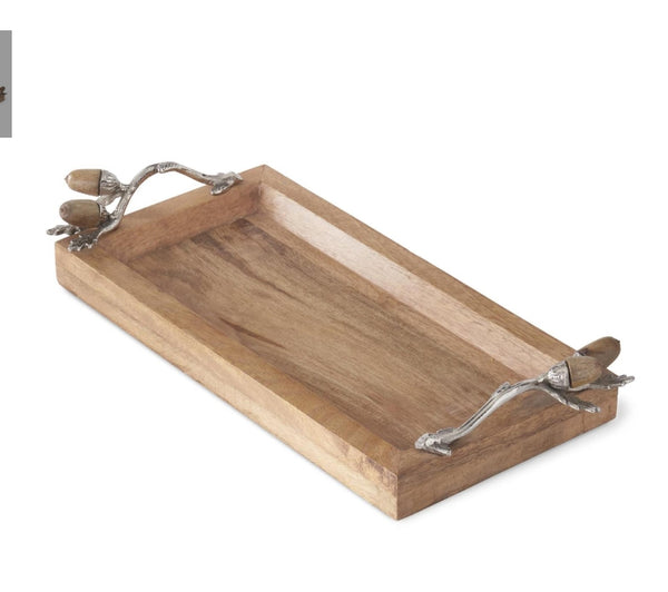 Autumn Acorn Accent Tray