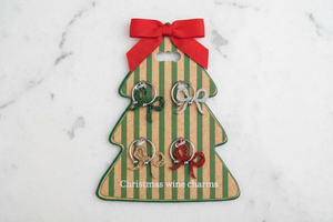 Christmas Wine Charm Sets - 3 Different Styles to Choose From