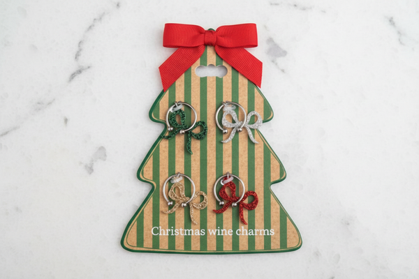 Christmas Wine Charm Sets - 3 Different Styles to Choose From
