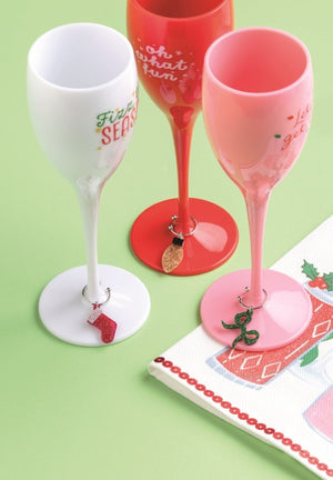 Christmas Wine Charm Sets - 3 Different Styles to Choose From