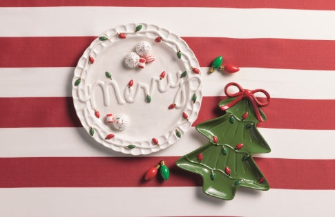 Merry & Tree Platter Set