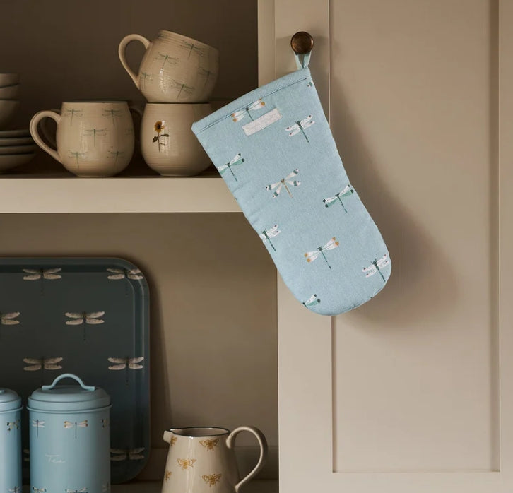 Watercolor Dragonfly Oven Mitt