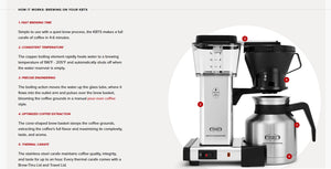 Moccamaster KBTS Coffee Brewer - Polished Silver