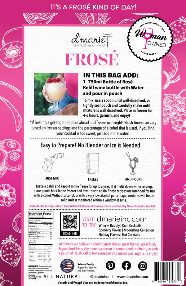 Frosé - Ready-To-Freeze Wine Slush