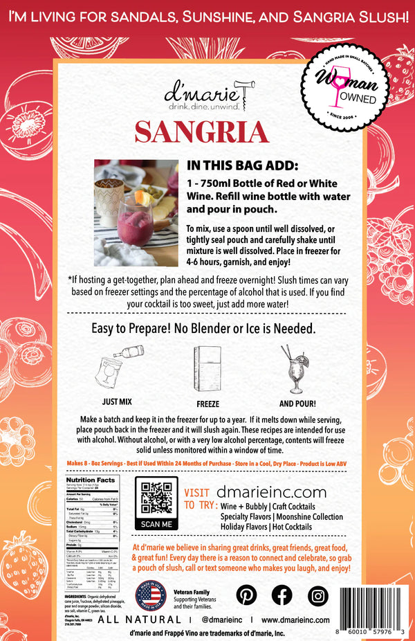 Sangria - Ready-To-Freeze Wine Cocktail
