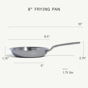 Made In Stainless Clad Frying Pan - Choose from 3 Sizes