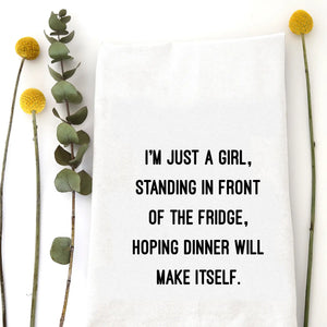 Just A Girl - Tea Towel