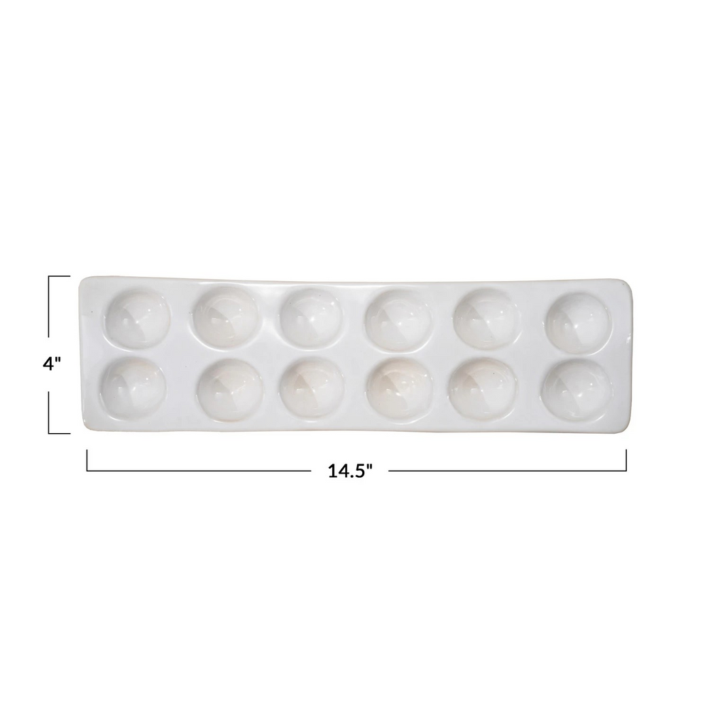 Glazed Farmstead Egg Tray