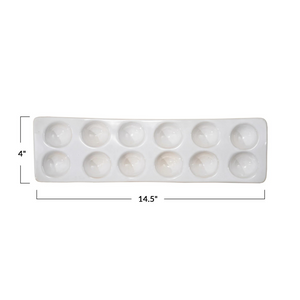 Glazed Farmstead Egg Tray