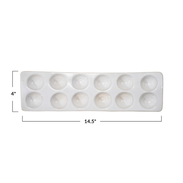 Glazed Farmstead Egg Tray