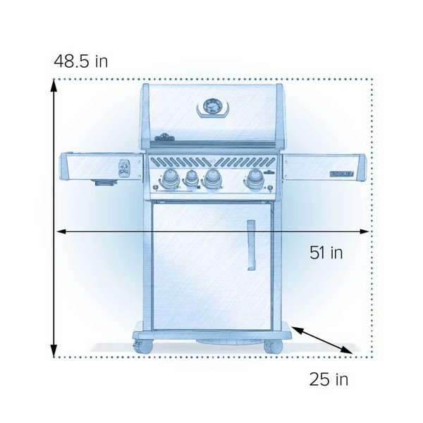Rogue PRO 425 SIB - Stainless Steel Grates - Choose Propane or Natural Gas
