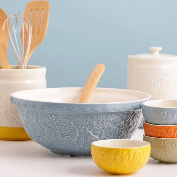 Mason Cash Mixing Bowls, Home to Roost Collection - Different Sizes and Colors to Choose From