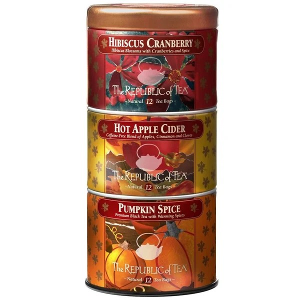 The Republic of Tea Fall Harvest Tea Sampler Tin