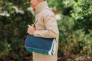 Picnic Tote Blanket - Available in English Plaid or Marine Stripe