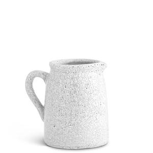White Crackle Glazed Terracotta Pitcher - Choose from Small or Large