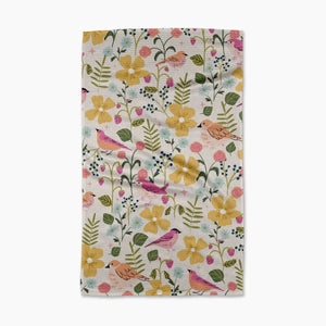 Summer Songbirds Tea Towel