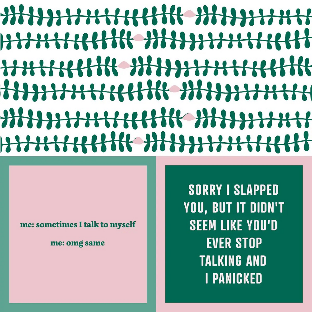 Talk to Self/ Slap You Cocktail Napkin