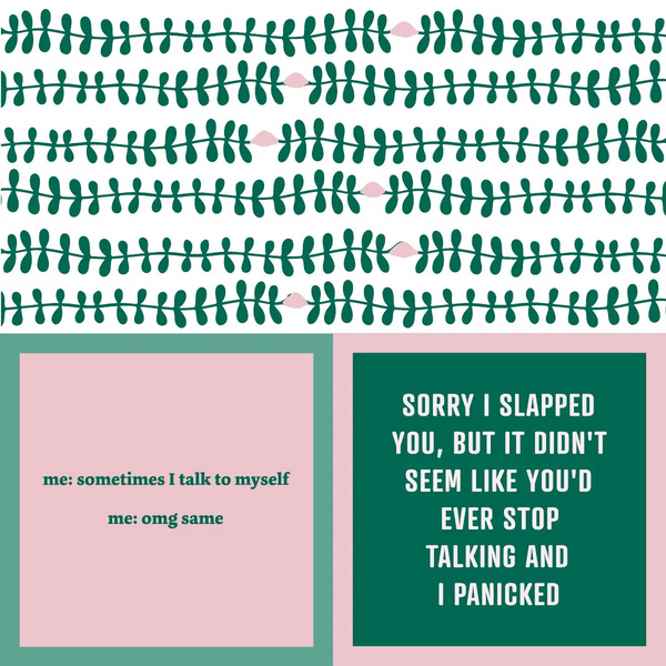 Talk to Self/ Slap You Cocktail Napkin
