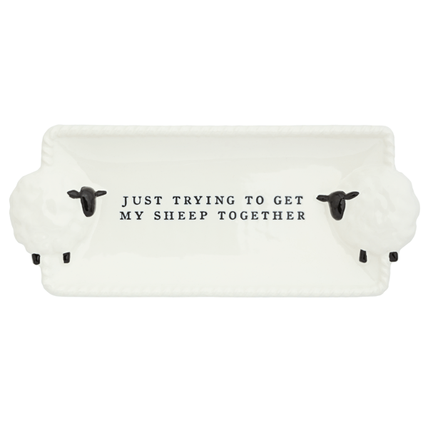 Farm Everything Tidbit Plate - Choose from Rooster or Sheep