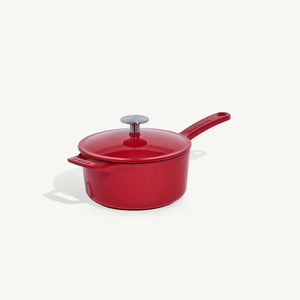 Enameled Cast Iron Saucepan 2Qt (3 Colors)