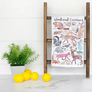 Colorado Woodland Critters Flour Sack Tea Towel