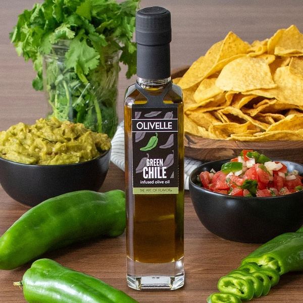 Green Chile Infused Olive Oil by Olivelle
