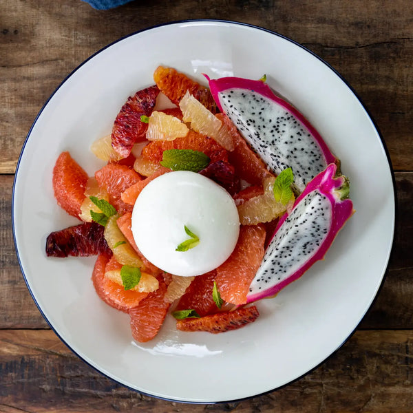 Dinner Plate Blue Rim - set of 4