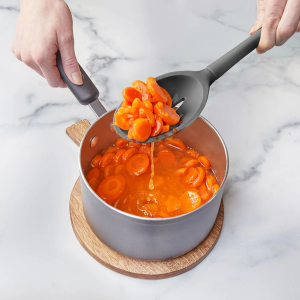 Silicone Flex-Core Slotted Deep Spoon