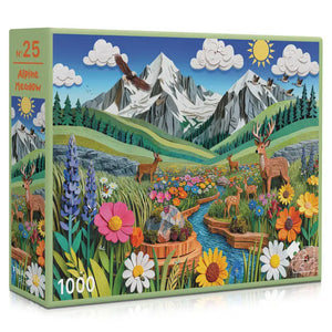"In The Mountains" Final Piece Puzzles - 4 Styles to Choose From