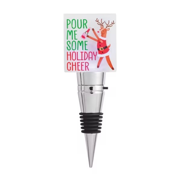 Holiday Acrylic Bottle Stopper - 4 Styles to Choose From