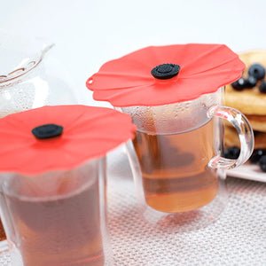 Silicone Drink Covers (Set of 2)- Choose Your Favorite Flower