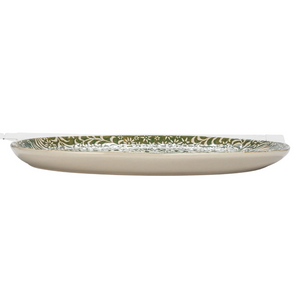 Botanical Green Stoneware Platter