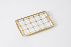 Small Plaid Tray by Pampa Bay