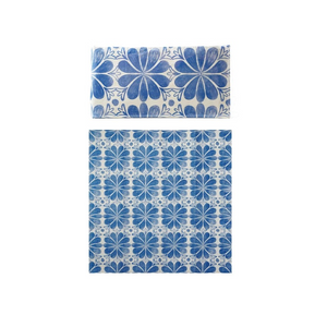 Indigo Mosaic Folded Guest Napkins 20pc.