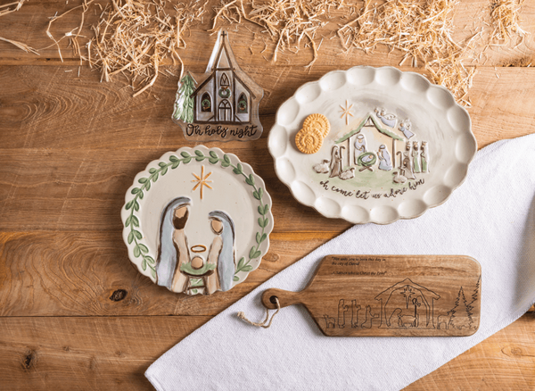 Nativity Wood Board