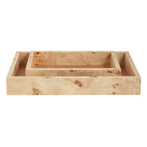Burl Wood Tray - Choose from Small or Large