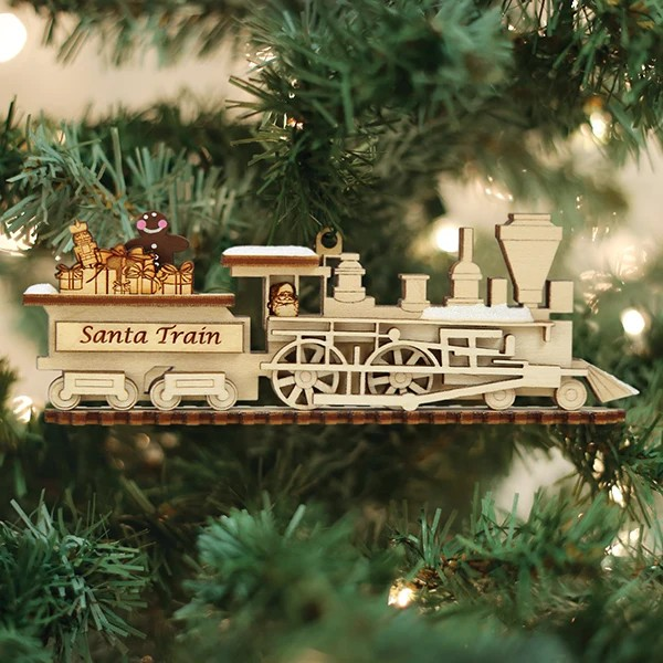 Santa Train Ginger Cottages Ornament