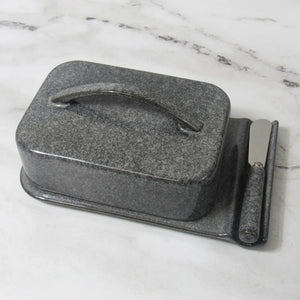 Porcelain Mess-Free Butter Dish w/ Matching Spreader-3 Color Choices