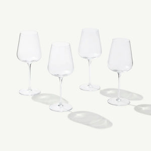 Crystal White Wine Glasses (set of 4)