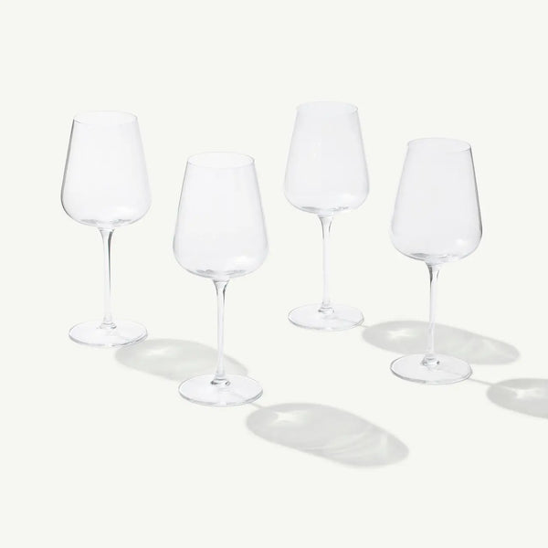 Crystal White Wine Glasses (set of 4)