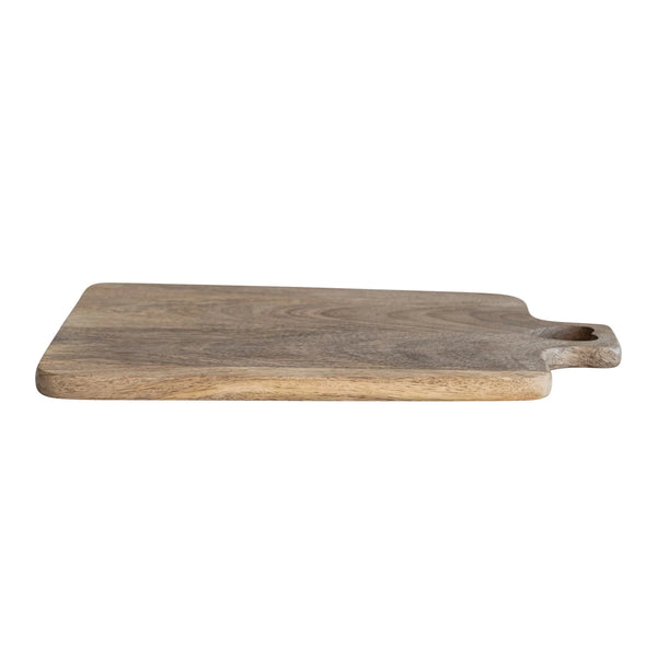 Mango Wood Serving/Cutting Board with Heart Cut-Out Handle
