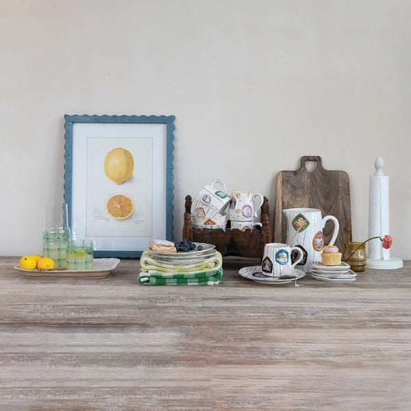 Mango Wood Serving/Cutting Board with Heart Cut-Out Handle