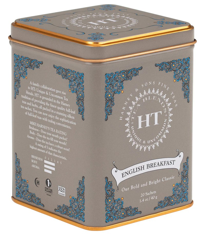 English Breakfast, Tin of 20 Sachets by Harney & Sons