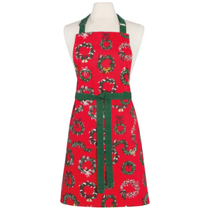 Wreaths Christmas Chef Apron