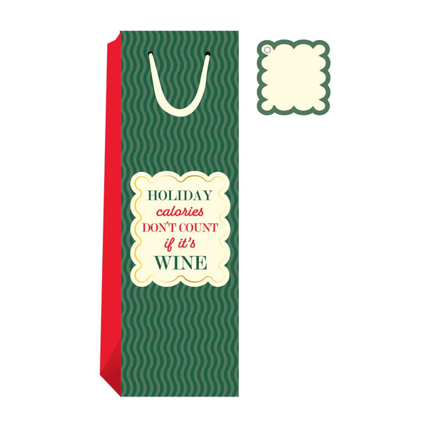 Holiday Calories Wine Bag