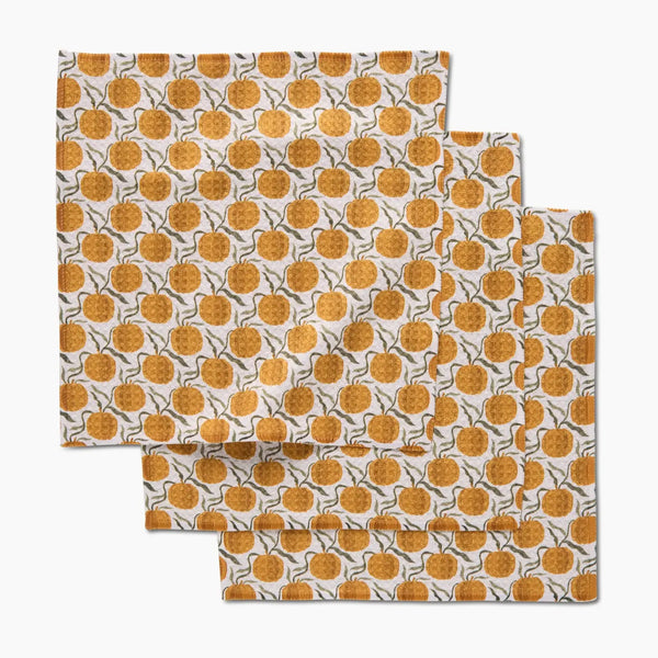 Fall Line of Dishcloths by Geometry Set of 3 - Choose From Several Styles