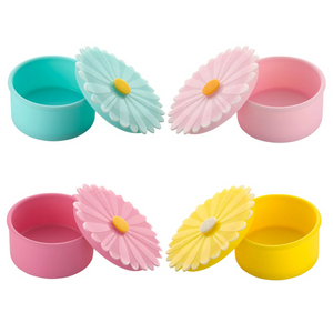 Silicone Flower Containers (Set of 4) - Choose from Sunflowers or Daisies