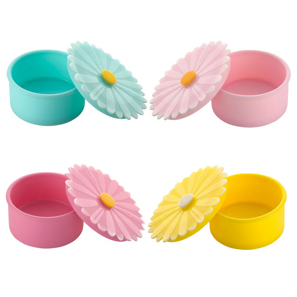 Silicone Flower Containers (Set of 4) - Choose from Sunflowers or Daisies