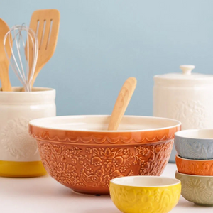 Mason Cash Mixing Bowls, Home to Roost Collection - Different Sizes and Colors to Choose From
