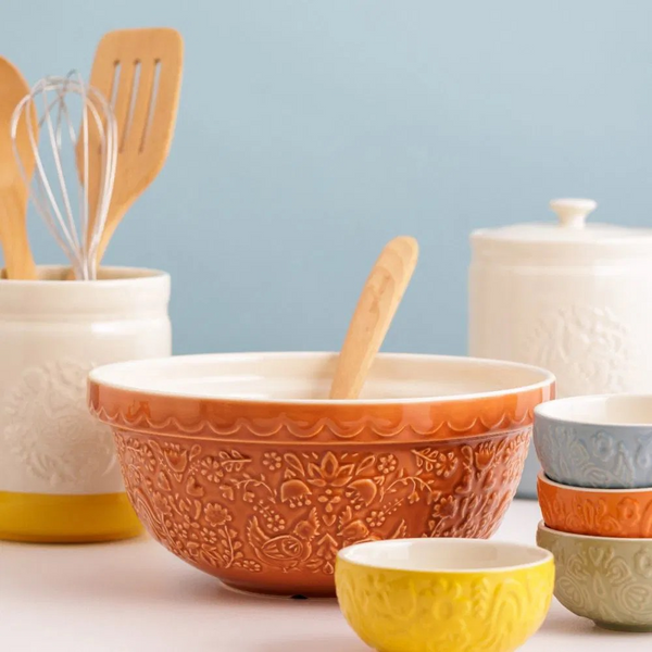 Mason Cash Mixing Bowls, Home to Roost Collection - Different Sizes and Colors to Choose From